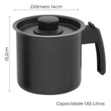 Canecão Leiteira C/tampa Antiaderente Teflon N14- 1,65litros