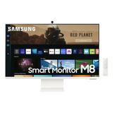 Monitor Samsung M8 4k Slim Design 32 Ls32bm801ulxzb Color Blanco