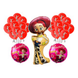 Pack 23 Globos Jessie Toy Story 3 Metalizados Y 20 De Látex 