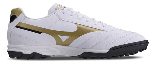 Chuteira Mizuno Society Morelia Classic Branco/dourado