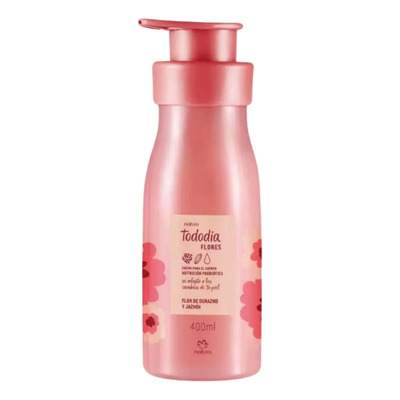 Crema Nutritiva Corporal hidratante Natura TodoDia Flores Flor de Durazno Y Jazmín 400ML | MercadoLibre