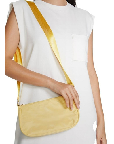 Bolsa Hering Baguete Pequena Feminina - Amarelo