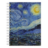 Cuaderno Tamaño A5 De Punto, Linea O Cuadro Van Gogh 