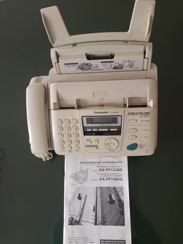  Teléfono ,fax Panasonic Kx Fp 158ag