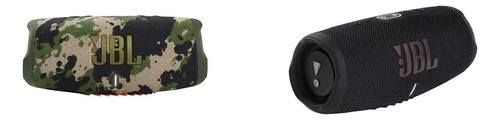 Pack De 2 Jbl Charge 5 Altavoces Bluetooth Portátiles Imperm Color Negro Y Camuflaje 110v