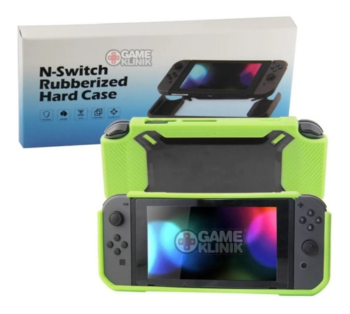 Carcasa Protectora Nintendo Switch De Goma Semi Rígida Green