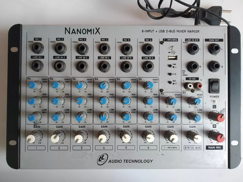 Mesa De Som Ll Audio Nanomix 8 Canais - Na902r 110v/220v