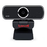 Webcam Gamer E Streamer Redragon Fobos 2 720p Gw600-1, Preto