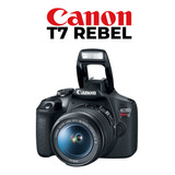  Canon Eos Rebel Kit T7 + Lente 18-55mm Cor  Preto