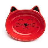 Plato Gato Cerámica Duradera 1/2 Taza Apto Microondas E09