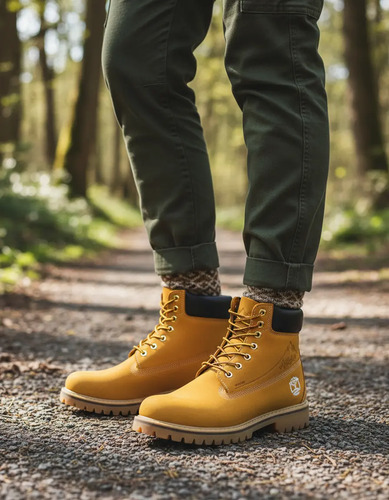 Bota Caballero Para Trabajo Construcción Suela Caucho