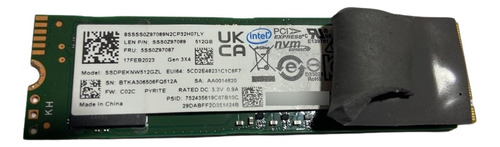 Ssd M.2 Nvme 512gb 2280 Marca Intel - Pouquíssimo Uso