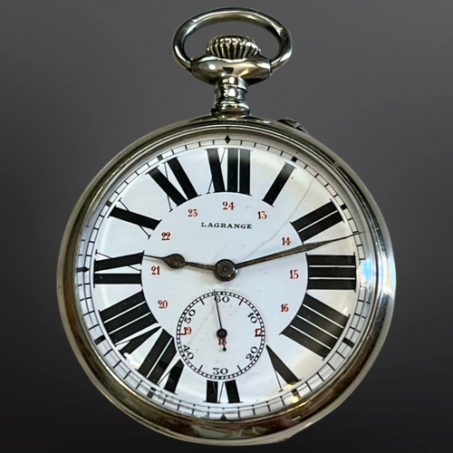Antiguo Reloj De Bolsillo Marca Lagrange De Ferrocarril 1920