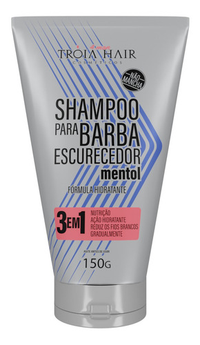 Shampoo Escurecedor De Barba | Troia Hair | Lançamento