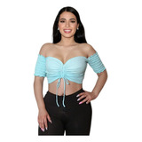 Blusa Crop Top Juvenil Modelo A  Varios Colores