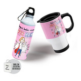 Pack Dia De La Madre Botella +mug Personalizado