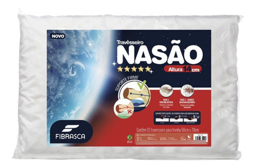 Kit 2 Travesseiro Da Nasa Nasão Alto 14cm Fibrasca Premium