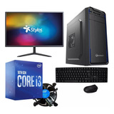 Computadora Completa Core I3 10100 8gb 480gb 18.5 Wifi + Bt