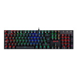 Teclado Gamer Redragon Mitra K551 Rgb Latino Oetemu Red