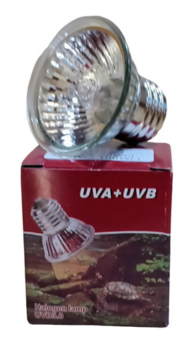 Mini Lâmpada Uva/uvb 25w + Aquecimento 3 Em 1 Halogen 110v