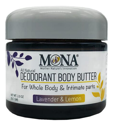 Crema Desodorante Natural Para Todo El Cuerpo Y Partes Íntim