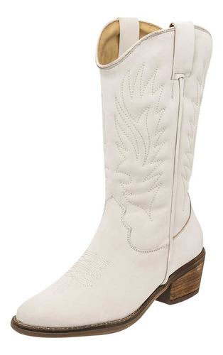 Bota Gosh Vaquera Con Bordado Tacon Bajo Cowgirl Rodeo