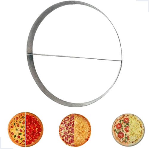 Aro Separador Sabores Pizza Esfiha Bolo 2 Divisórias 35cm