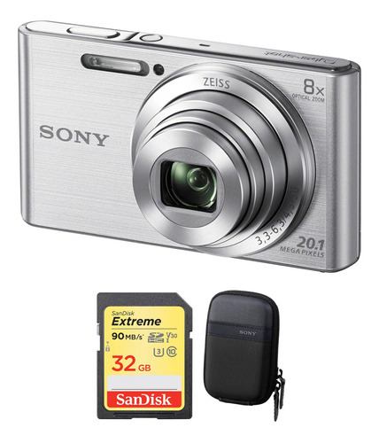 Sony Dsc-w830 Digital Camara Con Accessories Kit (silver)