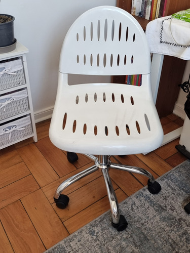 Silla Escritorio Blanca Con Ruedas