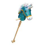 Hollyhome Unicornio De Lentejuelas Caballo De Palo Con Rueda