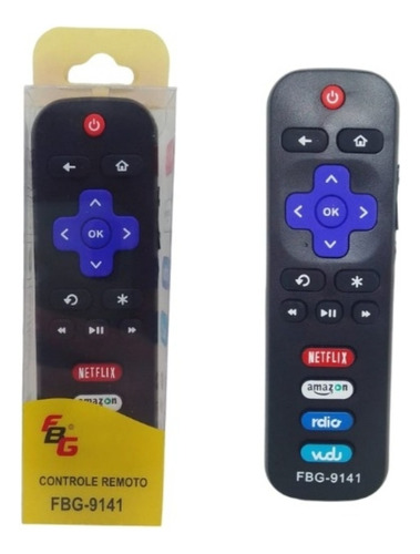 Controle Smart Tcl 9141 Roku (botão Lateral Funciona)