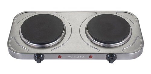 Fogão Elétrico Cooktop Duplo Fm Aço Inoxidável 127v