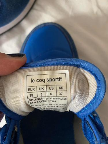 Zapatillas Le Coq  Sportif Eclat 90 Azul Mujer