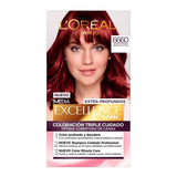 Kit Tinte L'oréal Paris  Excellence Extra Profundos Tono 6660 Seductor Para Cabello