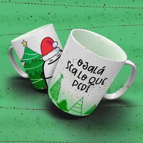 Plantillas Sublimación Tazas - Flork Navidad 