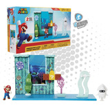 Underwater Playset Mario Bros 10 Piezas Jakks Pacific Mario 