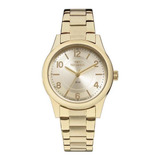 Relógio Technos Feminino Boutique Dourado Pequeno Elegante Cor Do Fundo Pérola