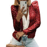Stylish Stand Up Collar Sequined Short Coat