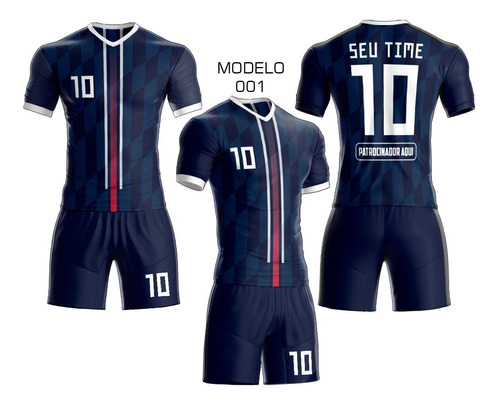 Jogo De Camisa Short, Fardamento Uniforme Futebol Kit 17pc