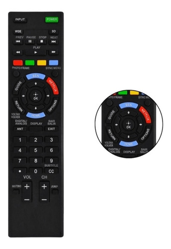 Controle Remoto Compatível Tv Sony Bravia Led Smart Rm-yd101