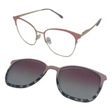 Armazon Clip On Glam Pink Rosa Animal Print Acetato 