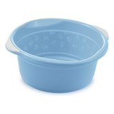 Vasilha De Carregar Água Para Banho Do Bebê 15l Azul C/ Alça