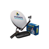 Kit Antena Vivensis + Lnb Vivensis + Receptor Digital Vx10