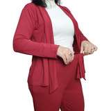 Conjunto Moda Gestante Calça Confortável Casaquinho Cardigan