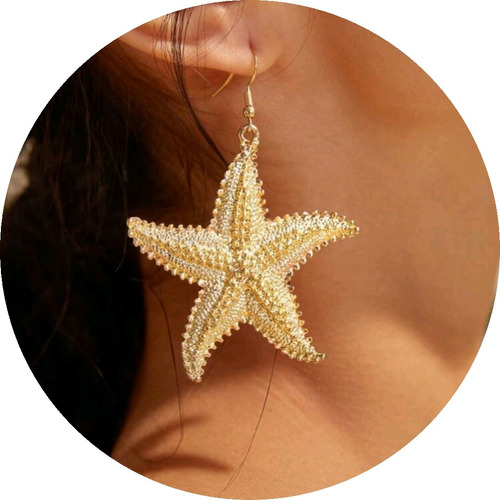 Aretes Largos Con Estrella De Mar  Varios Modelos