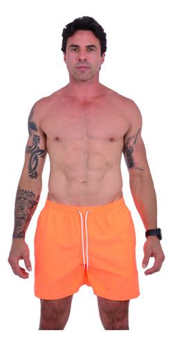 Short Masculino Neon Bermuda Praia Básico Mauricinho Rf100