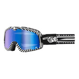 Goggle 100% Barstow Death Spray Mirror Blue Lens