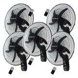 5x Ventilador Pared Hudson 18 PuLG Control Remoto 5 Aspas