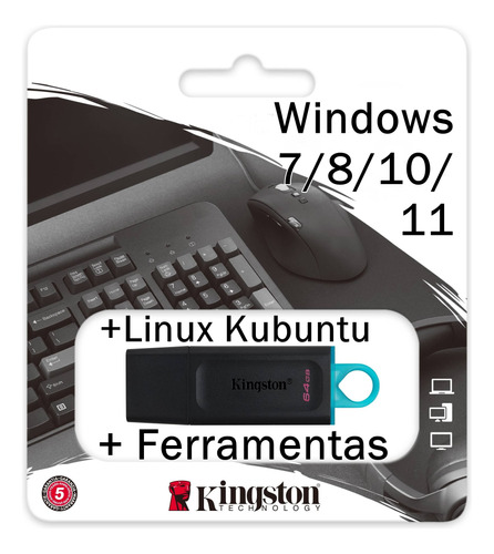 Pendrive Boot 11 Em 1 Windows E Ferramentas Adata 