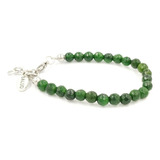 Pulsera Salud Con Piedra Cuarzo Verde